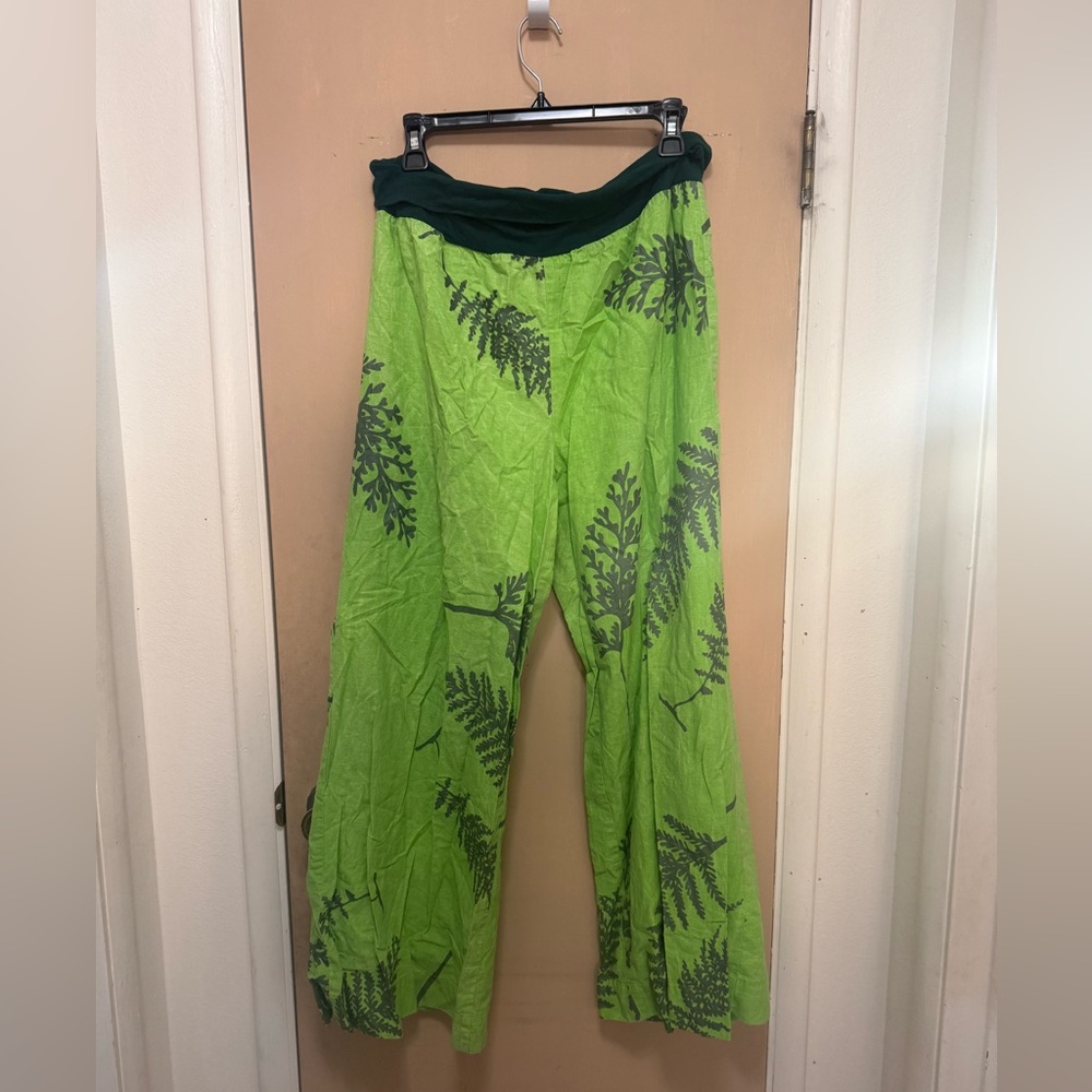 Kealopiko Green Palazzo Pants